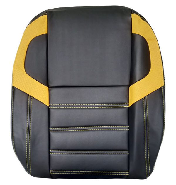 روکش صندلی پژو 206 چرم مشکی زرد